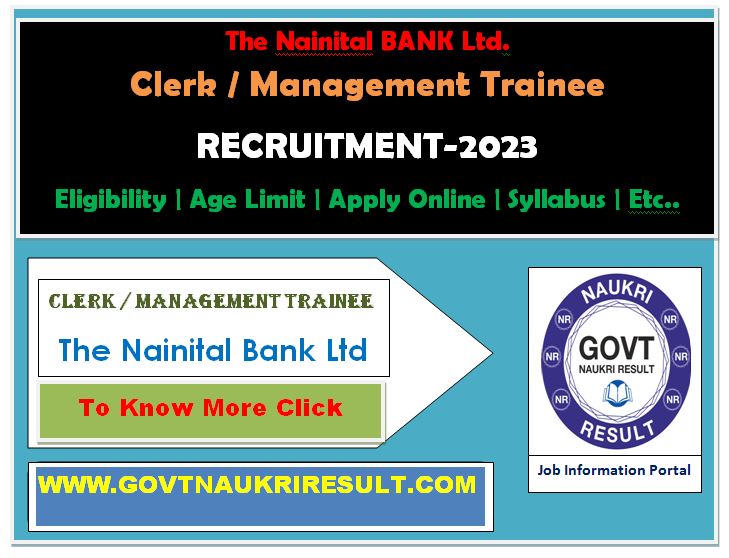  Nainital Bank Clerk / MT Admit Card 2023  