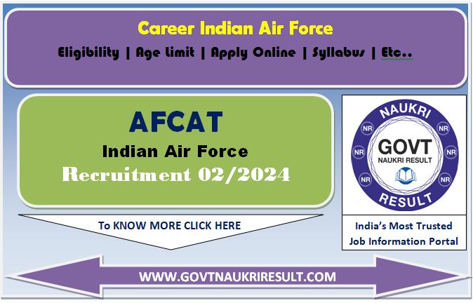  AFCAT 02/2024 Result  