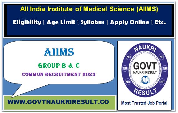  AIIMS CRE Group B C Admit Card 2023  