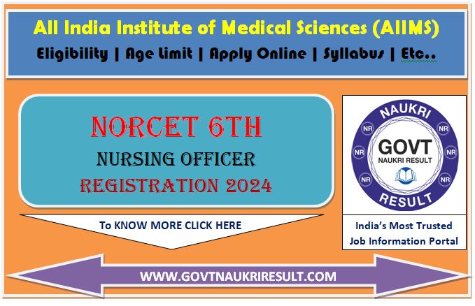  AIIMS Nursing Officer NURCET 6th Admit Card 2024  