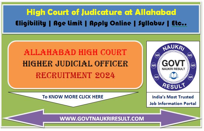  Allahabad High Court HJS Pre Exam Postponed 2024 