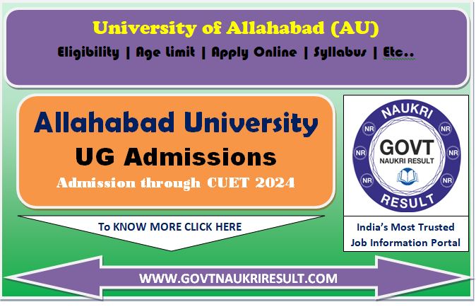  Allahabad University CUET Phase II Registration 2024 