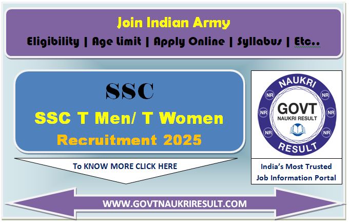  Army SSC Technical October 2025 Batch Online Form 