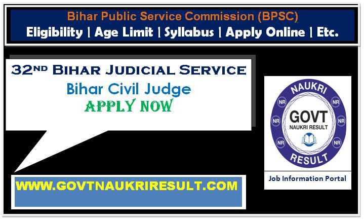  BPSC Civil Judge 32 Main Exam Schedule 2023  