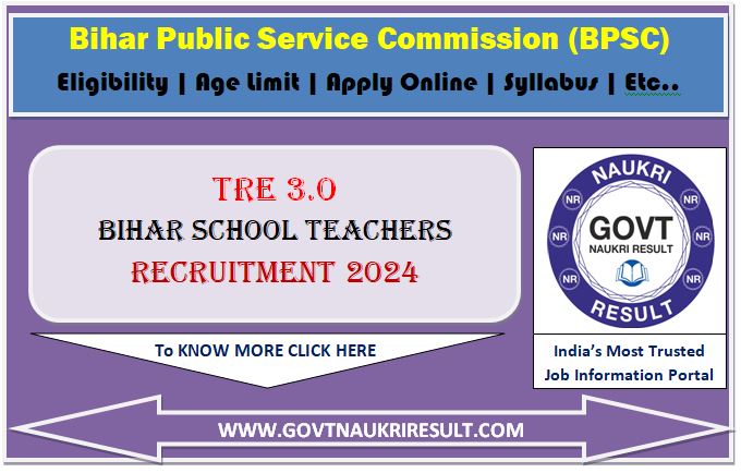 BPSC School Teacher TRE 3.0 Class 11-12th Result 2025 
