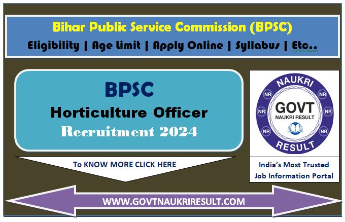  BPSC Block Horticulture Officer BHO Final Result 2025 