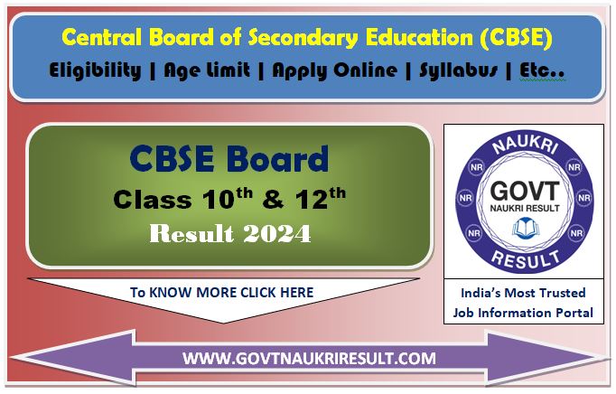  CBSE Board Class 10th, 12th Time Table 2025 