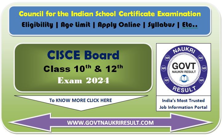  CISCE ICSE Board Class 10th, 12th Result 2025 