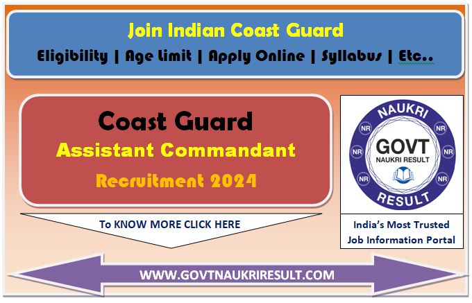  Coast Guard Assistant Commandant CGCAT 2026 Stage I Result 