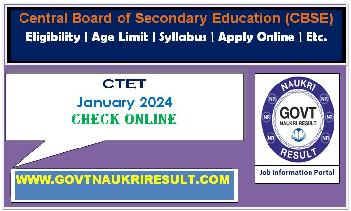  CTET January 2024 Correction / Edit Form 2023  