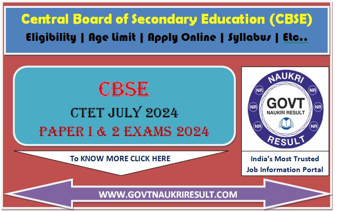  CTET July 2024 Result  