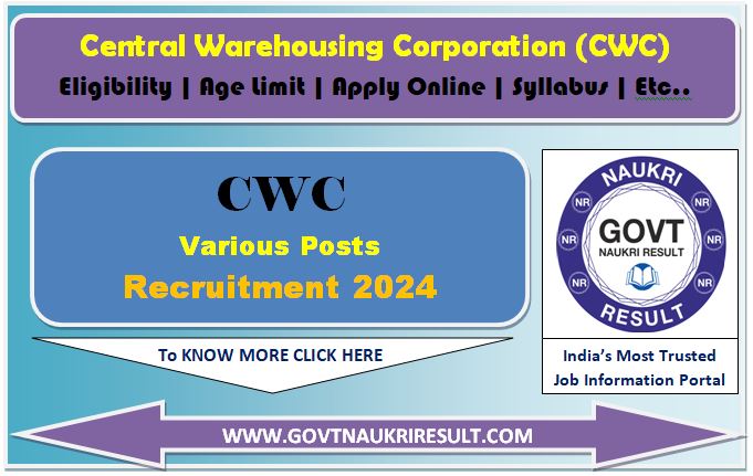  CWC Various Post Admit Card 2025 