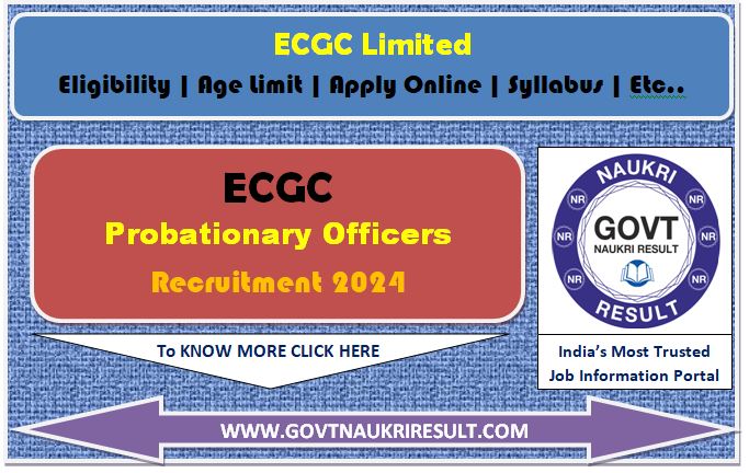  ECGC PO 2024 Final Result 