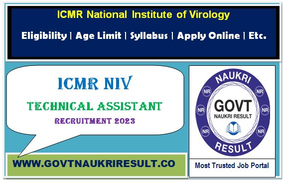  ICMR NIV Admit Card 2023  