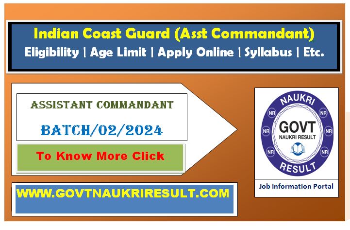  Coast Guard Assistant Commandant 02/2024 Online Form  