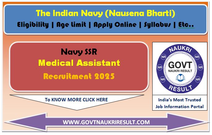  Navy SSR Medical Assistant Online Form 2025 