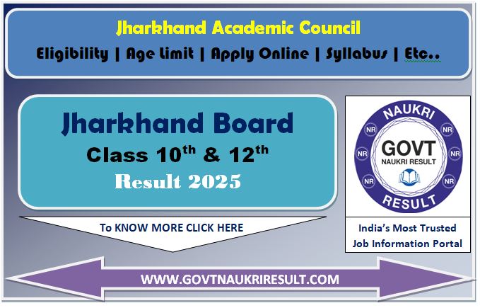  Jharkhand Board JAC Class 12th Arts Result 2025 Declared 