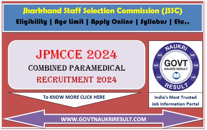 JSSC Paramedical Post JPMCCE Online Form 2024  
