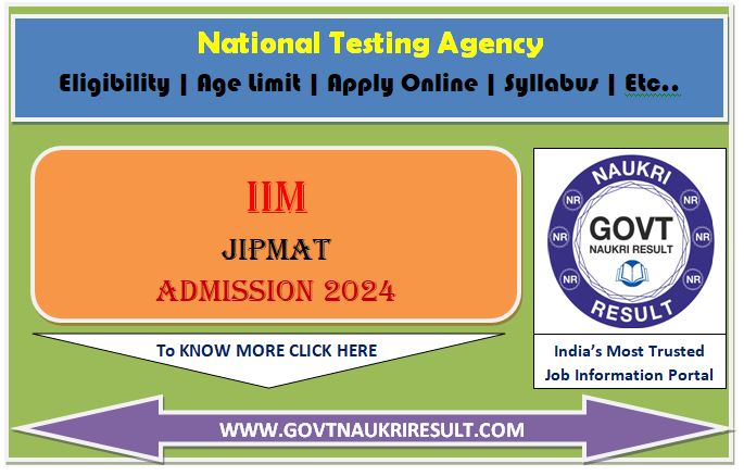  NTA JIPMAT 2024 Result  