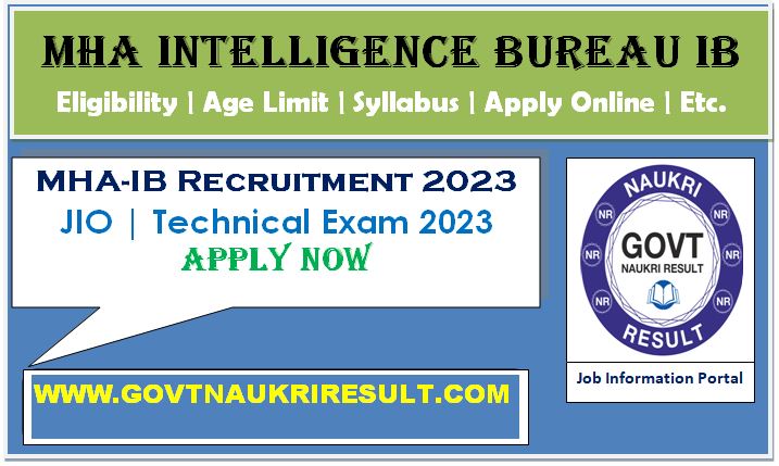  MHA IB Junior Intelligence Officer JIO Result 2023  