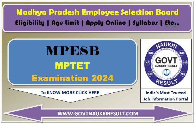  MPESB Primary School TET Result 2025 
