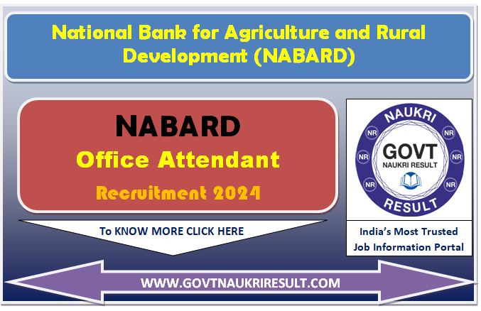  Nabard Office Attendant Result 2024 