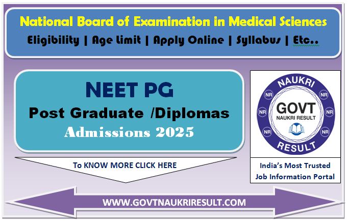 NEET PG 2025 Online Form 