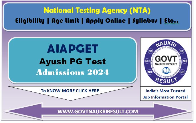  NTA AIAPGET 2024 Result 