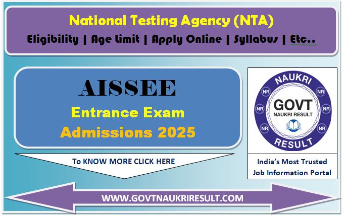  NTA AISSEE 2025 Admit Card 
