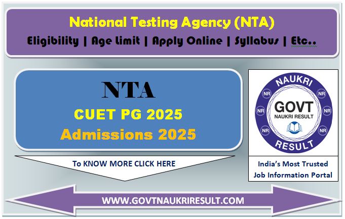  NTA CUET PG 2025 Admit Card 