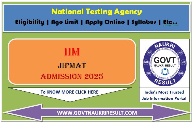  NTA JIPMAT 2025 Admit Card 