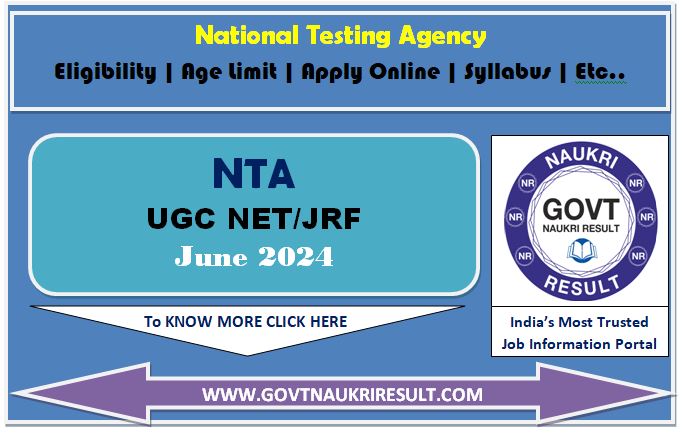  NTA UGC NET June 2024 Online Form  