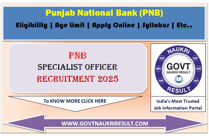  PNB Specialist Officer SO Admit Card 2025 