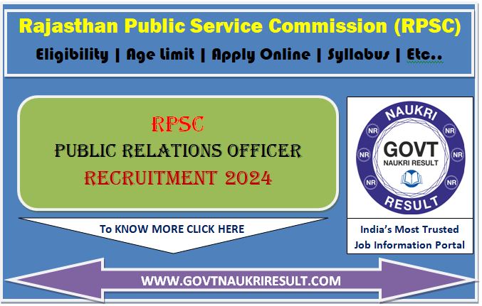  RPSC PRO Online Form 2024  