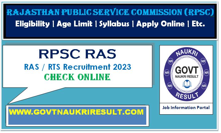  RPSC RAS 2023 Mains Exam Date  