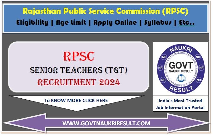  RPSC Senior Teacher II Sanskrit Education Admit Card 2024 