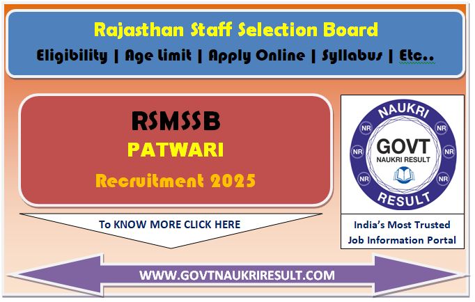  RSSB Patwari New Exam Date 2025 