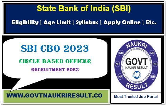  SBI Circle Based Officer CBO 2023 Final Result  