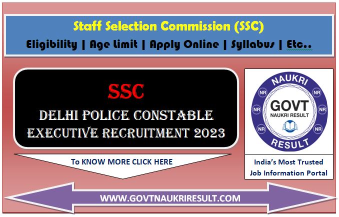  SSC Delhi Police Constable Marks, Final Answer Key 