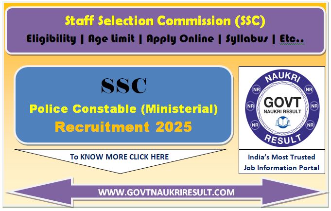  SSC Delhi Police Head Constable Ministerial Online Form 2025 