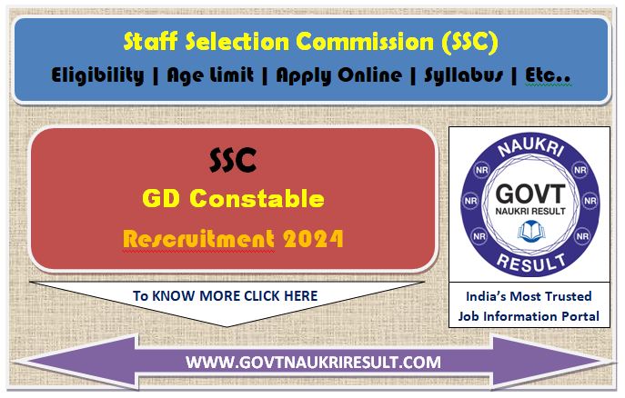  SSC GD Constable Revised Vacancy Details 2025 