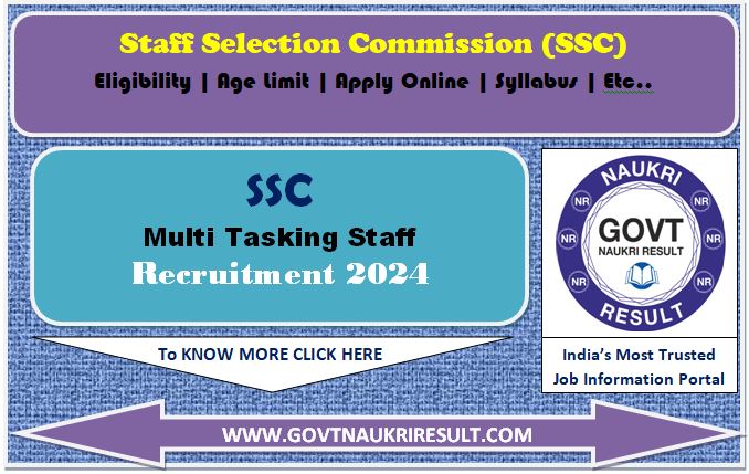  SSC MTS 2024 Marks 