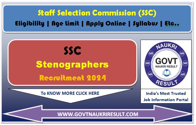  SSC Stenographer 2024 Skill Test Admit Card 