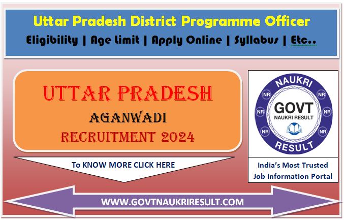  UP Aganwadi Bharti Online Form 2025 
