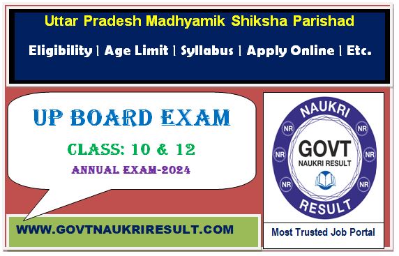 UP Board Time Table 2024  