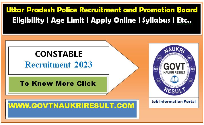  UP Police Constable 2023 Final Result 