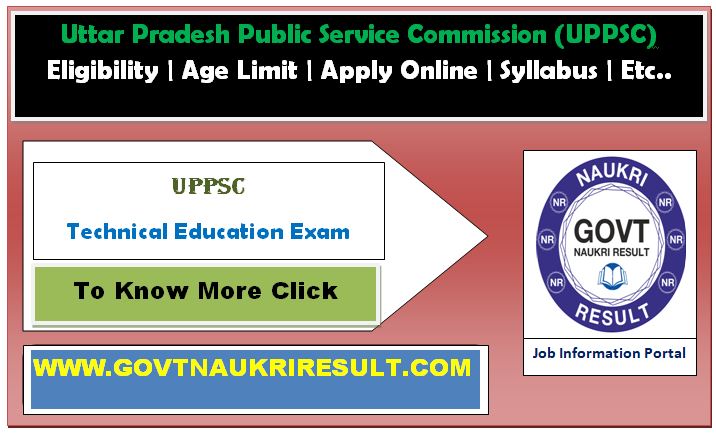  UPPSC Technical Education Service Exam Online Form 2023  