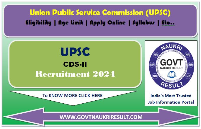  UPSC CDS II 2024 Final Result 