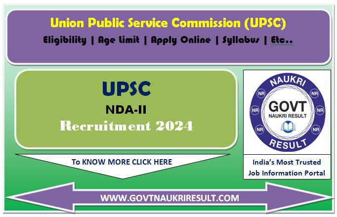  UPSC NDA II 2024 Final Result 
