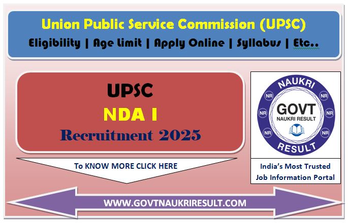  UPSC NDA I Result 2025 